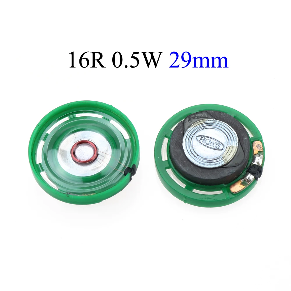 Earpiece speaker,loudspeaker earpiece speaker Green Mini speaker 16/32ohms 0.25-0.5w Diameter 21/23/27/29/36MM 2pcs/lot
