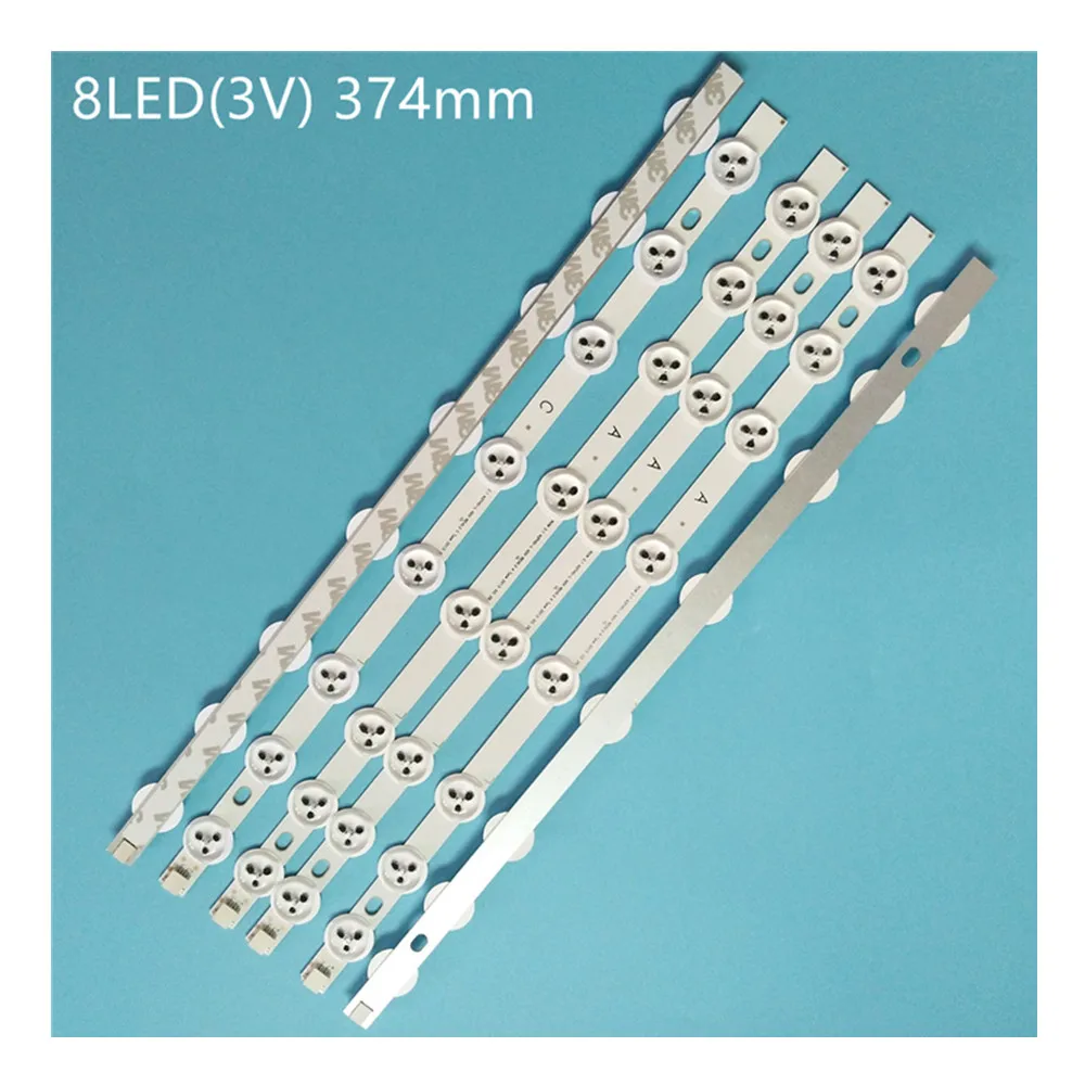 

30PCS*374mm 8 LED Backlight Lamp strip For Hitachi 42" TV Innotek 42FHD-L NDV REV0.2 42HXT12U VES420UNDL-N01 42HXT12U LED42F7275