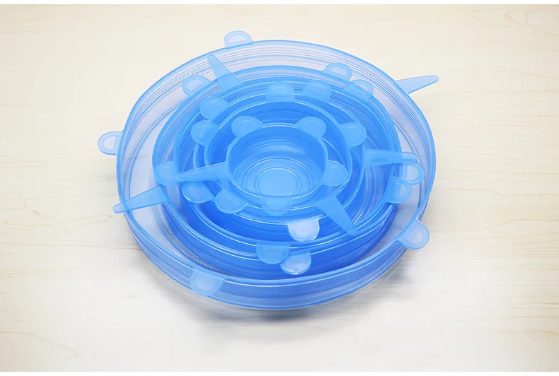 6 шт. крышка микроволновой печи для герметичного контейнера пластиковая обертка страховая крышка чаши герметичная la shen gai эластичная крышка
