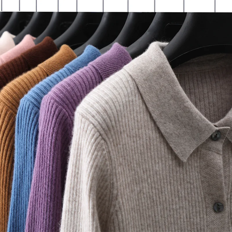 XXXL Winter Autumn Cashmere Knitted Cardigan Women Coat  Buttons Turn Down Neck Female Jumpers Casaul Buttons Women Basic Tops