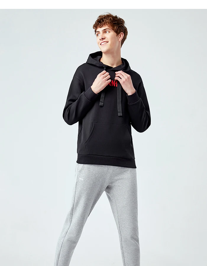 Semir модный свитер для мужчин на шнурке с капюшоном с буквенным принтом мужской пуловер рубашка хит цвет Толстовка трендовая одежда