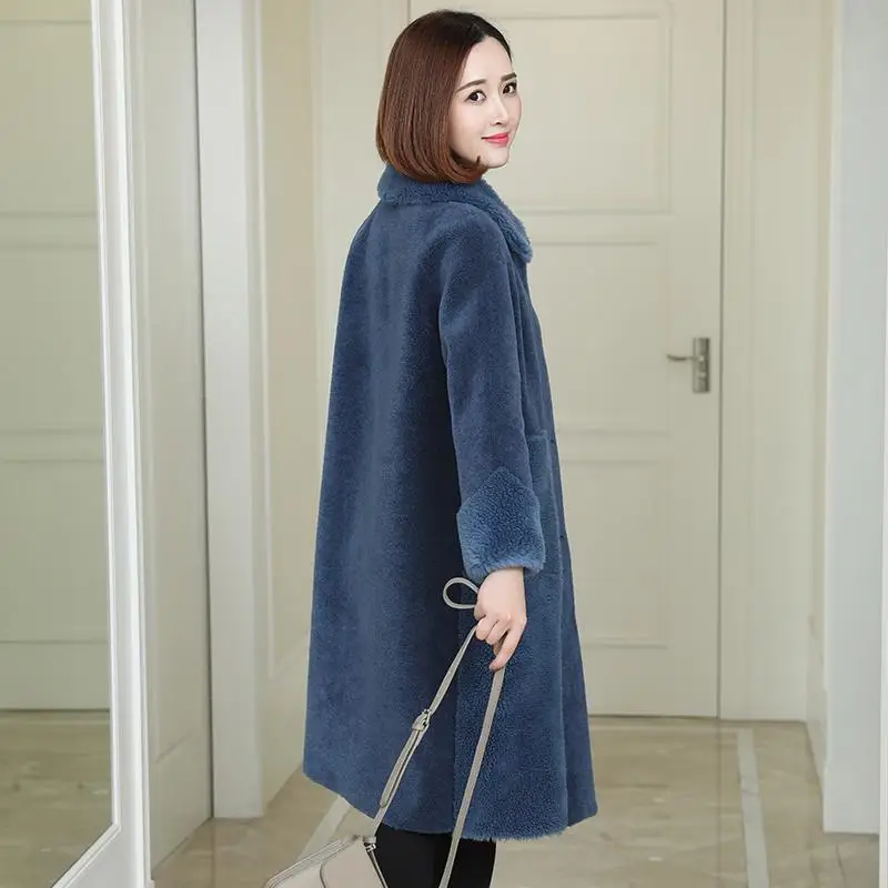 Women 2020 Winter New Natural Sheep Fur Coat