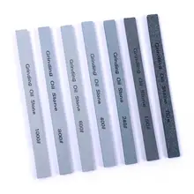 

7Pcs Green Carbide Knife Sharpener Sharpening Stone Whetstone 80#-1000# Grit Fit Metal Ceramics Oilstone Grinding stone
