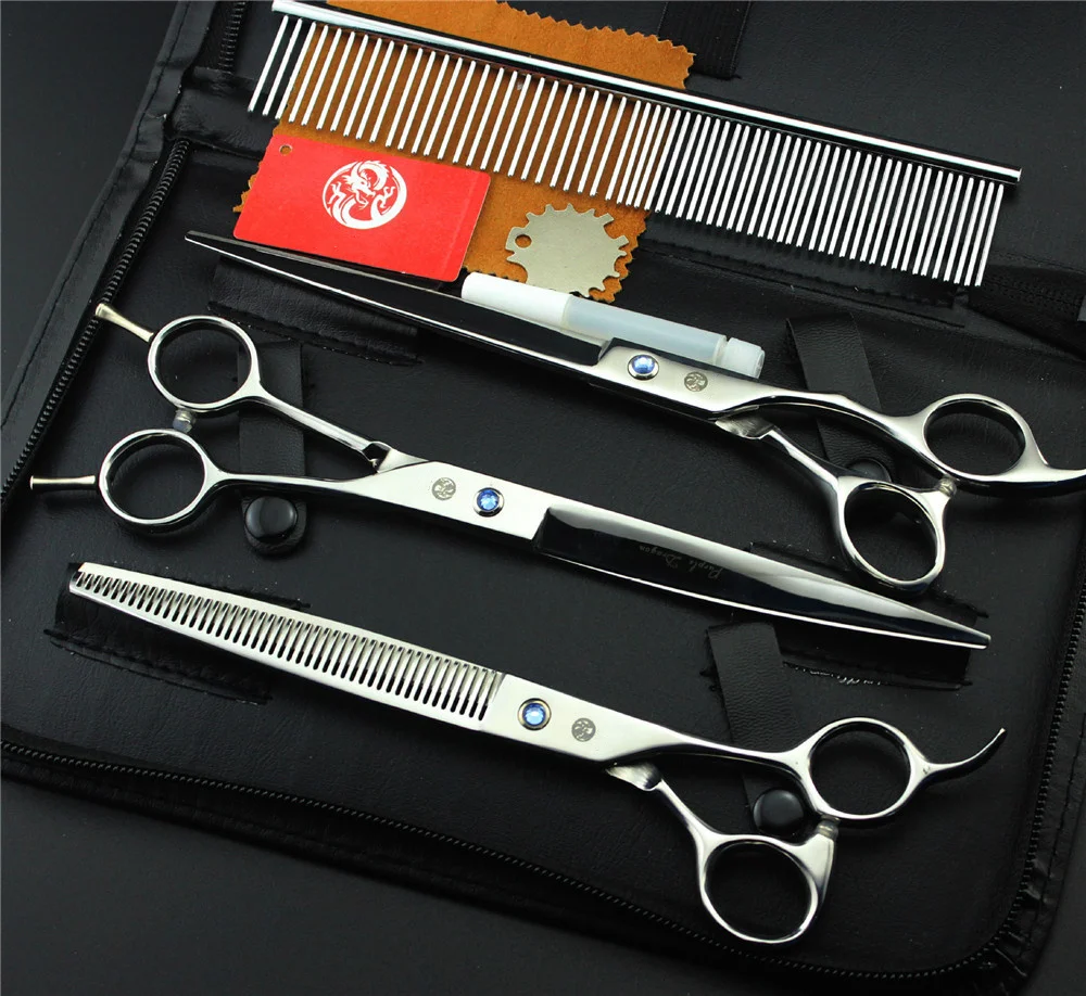 Professional Pet Scissors Pet Grooming Scissors Set 8.0 inch Straight