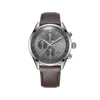 

Watch men's watch fashion sports business leather watch multi-function men's waterproof quartz watch