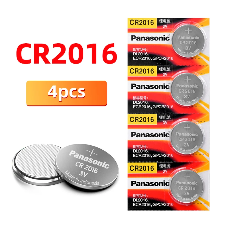 Nueva marca PANASONIC 4 unids/lote cr2016 BR2016 DL2016 LM2016 KCR2016 ECR2016 pilas de botón de 3V de litio reloj juego