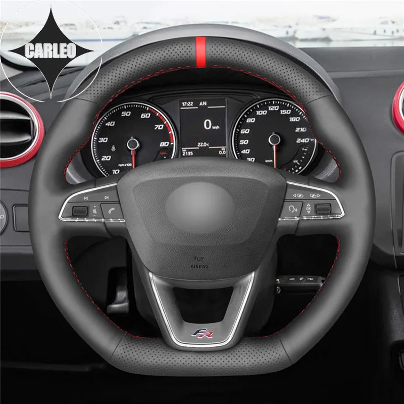 DIY Car Steering Wheel Cover For Seat Leon FRCupra Alhambra FR