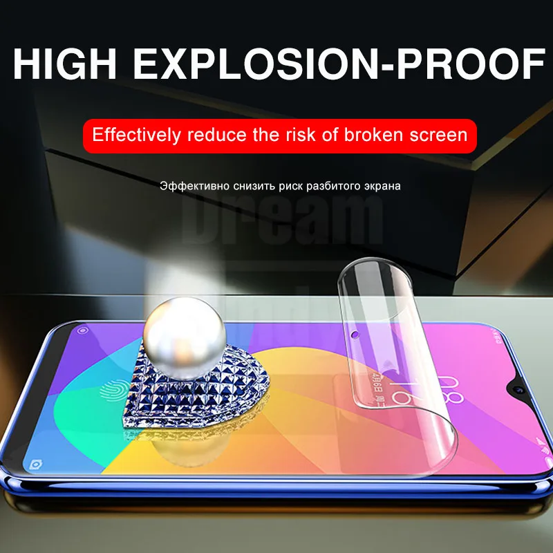 20D полностью Защитная Гидрогелевая пленка для Xiaomi 9T Pro 8 Lite 9 SE A3 Lite CC9e Pocophone F1 Защитная Гидрогелевая пленка для экрана