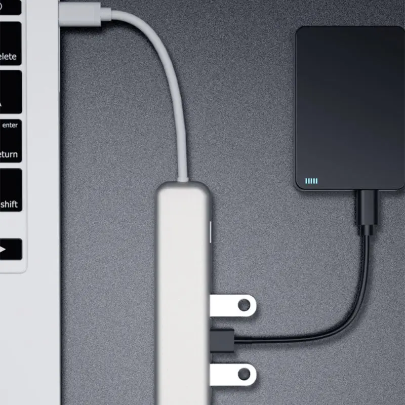USB C концентратор тип C к HDMI USB 3,0 с SD/TF кард-ридер слот для MacBook/MacBookPro/samsung/huawei