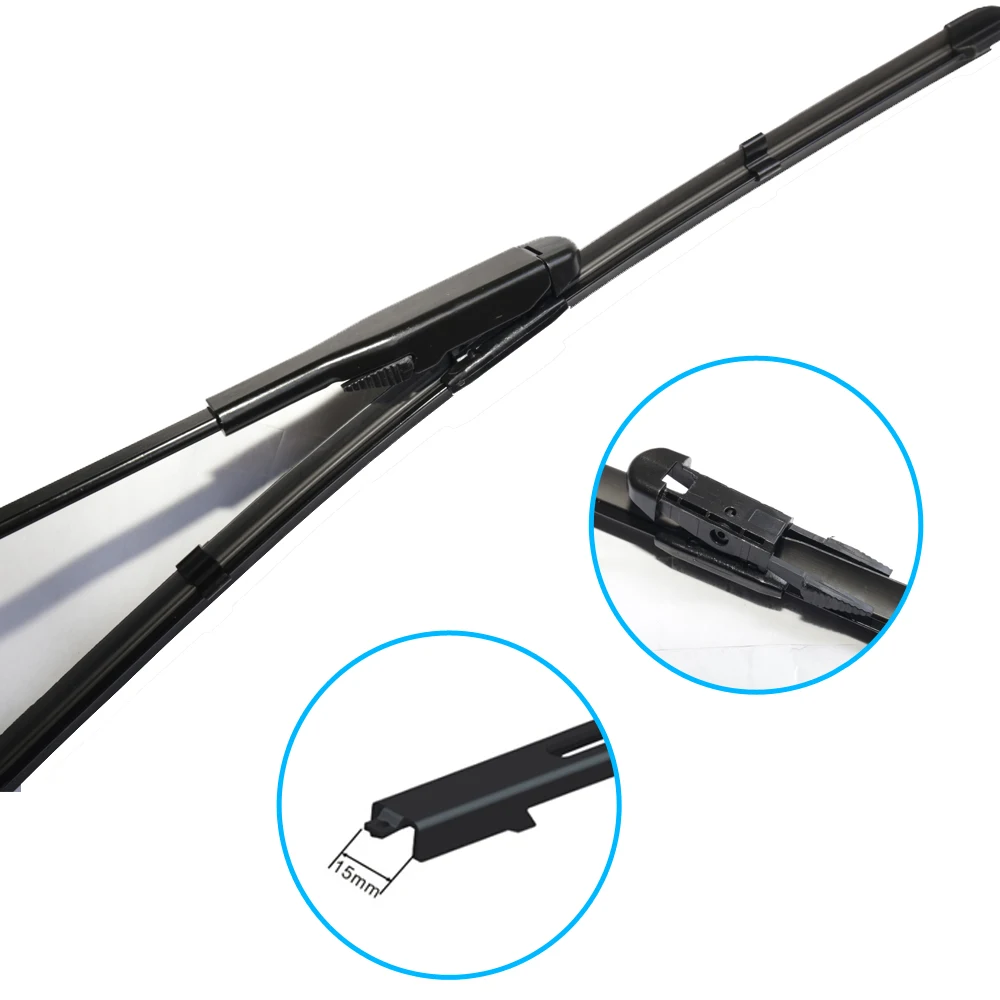 2x Car Wiper Blades for Seat Leon Mk2 1P 2 II 2005~2012 Windscreen Windshield Brushes Accessories 2011 2010 2009 2008 2007 2006
