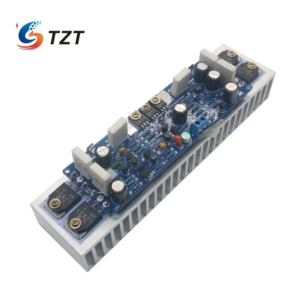 TZT LJM класс AB L12-2 55 в 120 Вт одноканальный готовой Аудио Усилитель мощности доска Amp с радиаторами