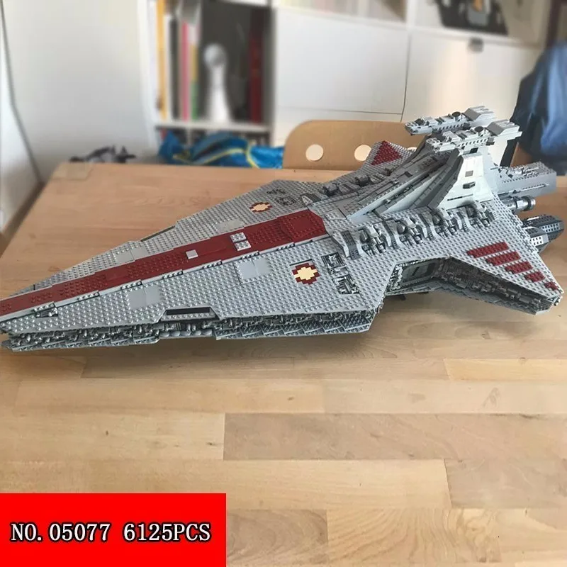 Новинка 6125 шт. 81067 пластиковый блок Звездные войны UCS респиратор сборная орфографическая вставка строительные блоки детские игрушки 05077 - Цвет: no box