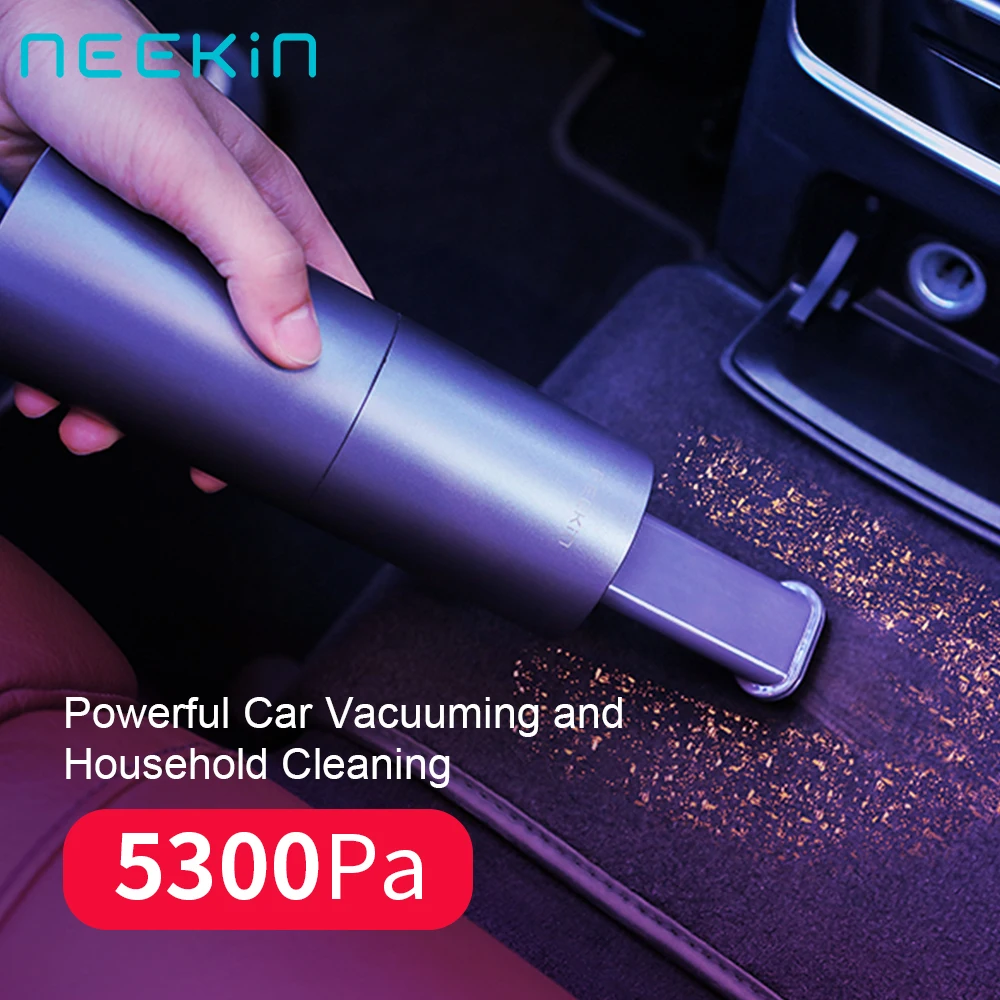 

Neekin Car Vacuum Cleaner Portable Wireless Handheld Auto Vacuum Cleaner 5300Pa Strong Suction for Car Interior Home Useage