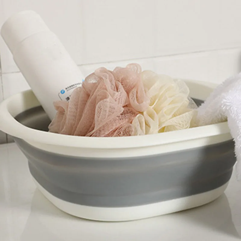 Lavabo Pieghevole Da 2,7 Litri - Portatile Per Campeggio, Cucina, Casa, In PP E TPR (Blu) - Foto 7