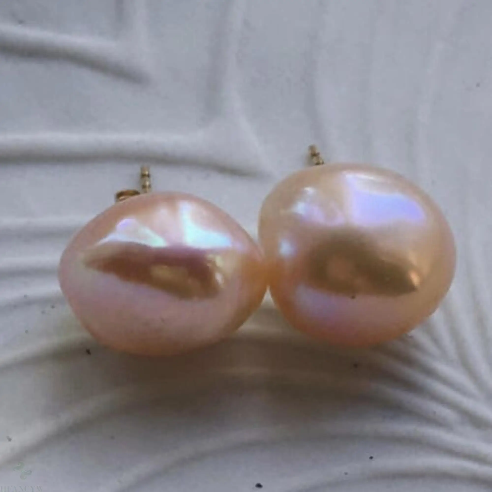 

10-11mm Natural Pink Baroque Pearl Earrings Ear Stud Earbob Cultured Accessories Luxury Party Mesmerizing Aurora Fashion