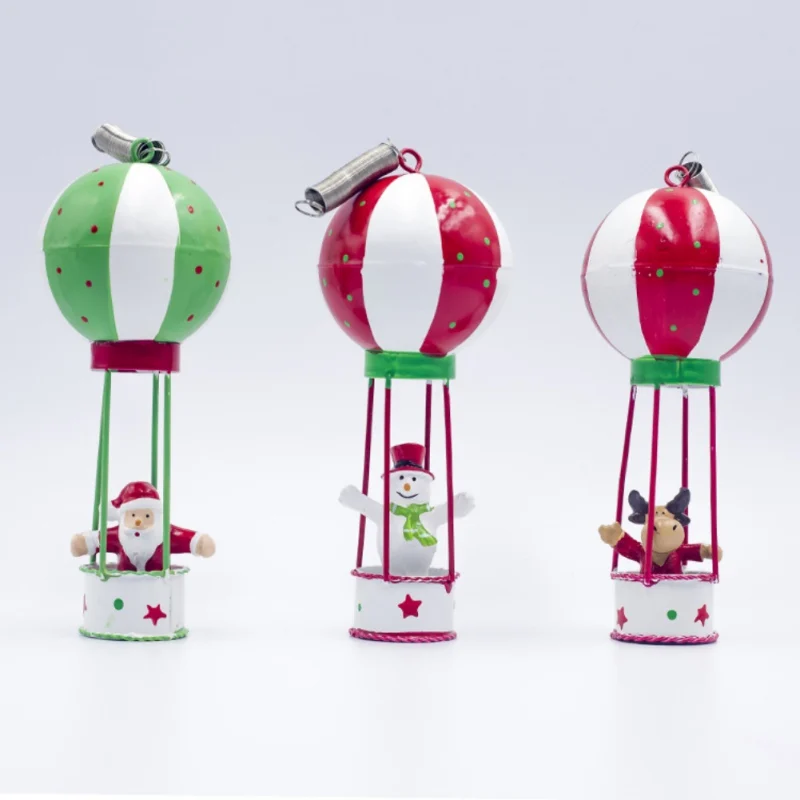 

Santa Claus In Hot Air Balloon Christmas Tree Hanging Toy Pendant Ornament Christmas Decoration