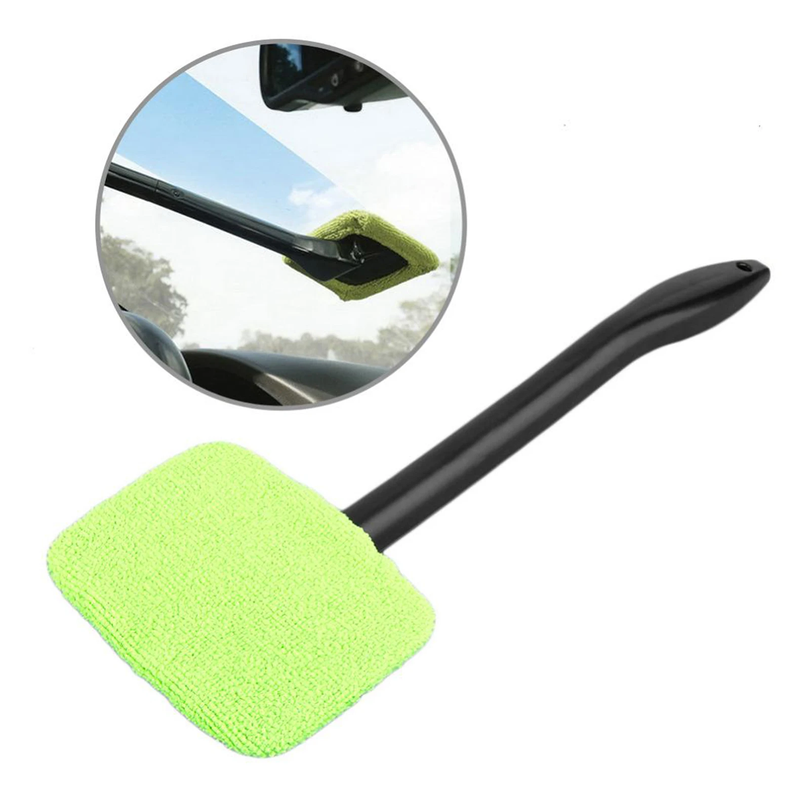 Car Window Cleaner Brush Kit Windshield Cleaning Wash Tool Inside Interior Auto Glass Wiper With Long Handle Car Accessories
