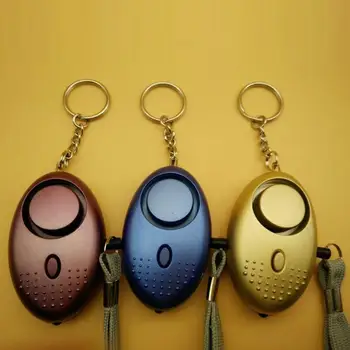 

Mini Portable Alarm Emergency Supplies Female Self Defense LED Light 130dB Loud Sound Anti-Theft Siren For Women Girl Student