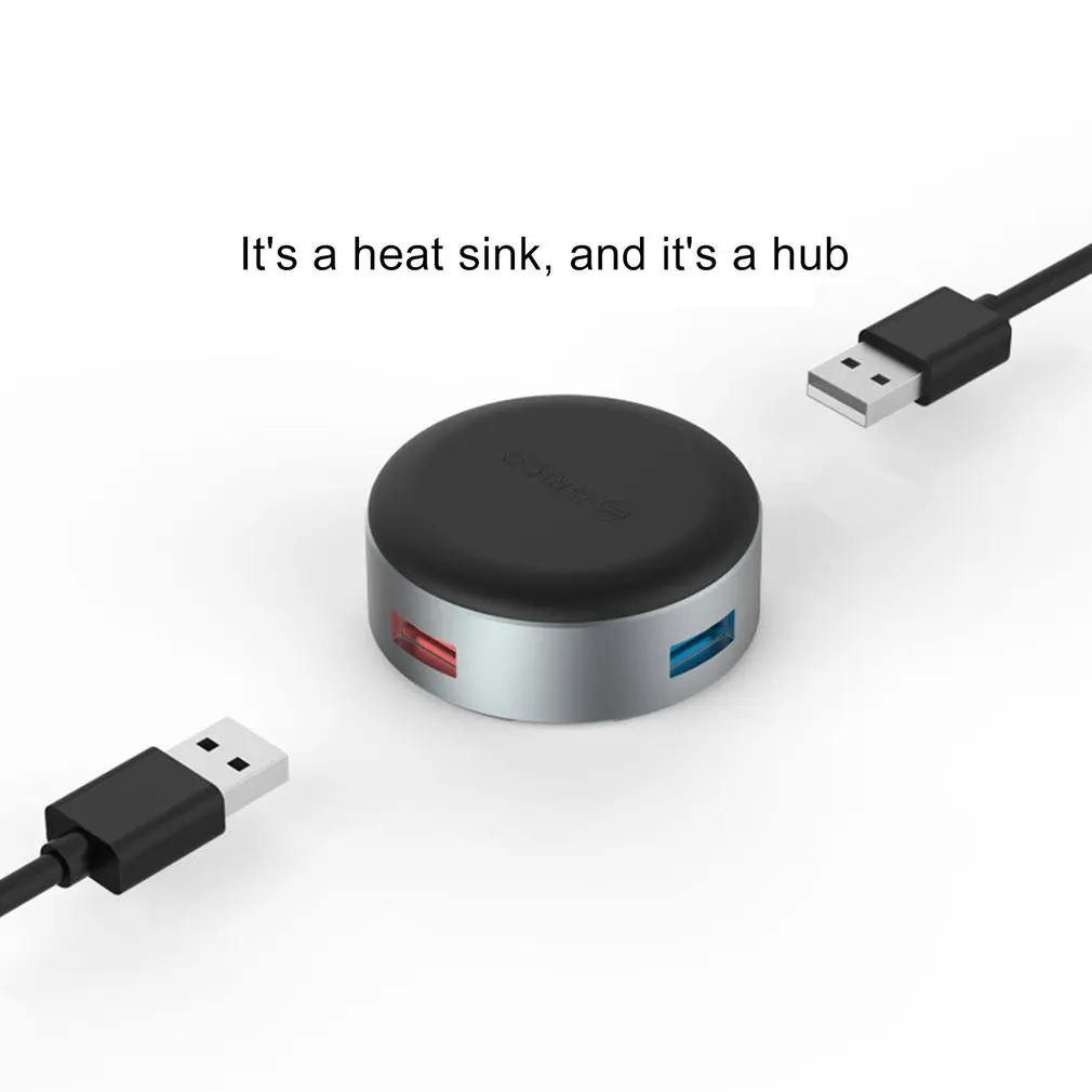 Алюминиевый нескользящий USB3.0 круговой концентратор компактный дизайн управление USB разветвитель для Mac компьютер Ноутбук Расширенный концентратор