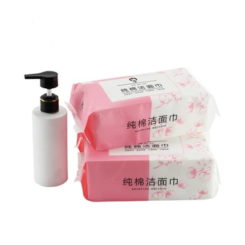 

80 pcs/bag Disposable Cotton Soft Face Wash Cloth Paper Face Cleaning Wash Towel Portable Travel Paper Towel Factory Wholesale