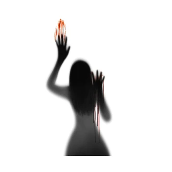 

Halloween Decoration Horror Blood Handprint Wall Sticker Bathroom Glass Sticker D08A