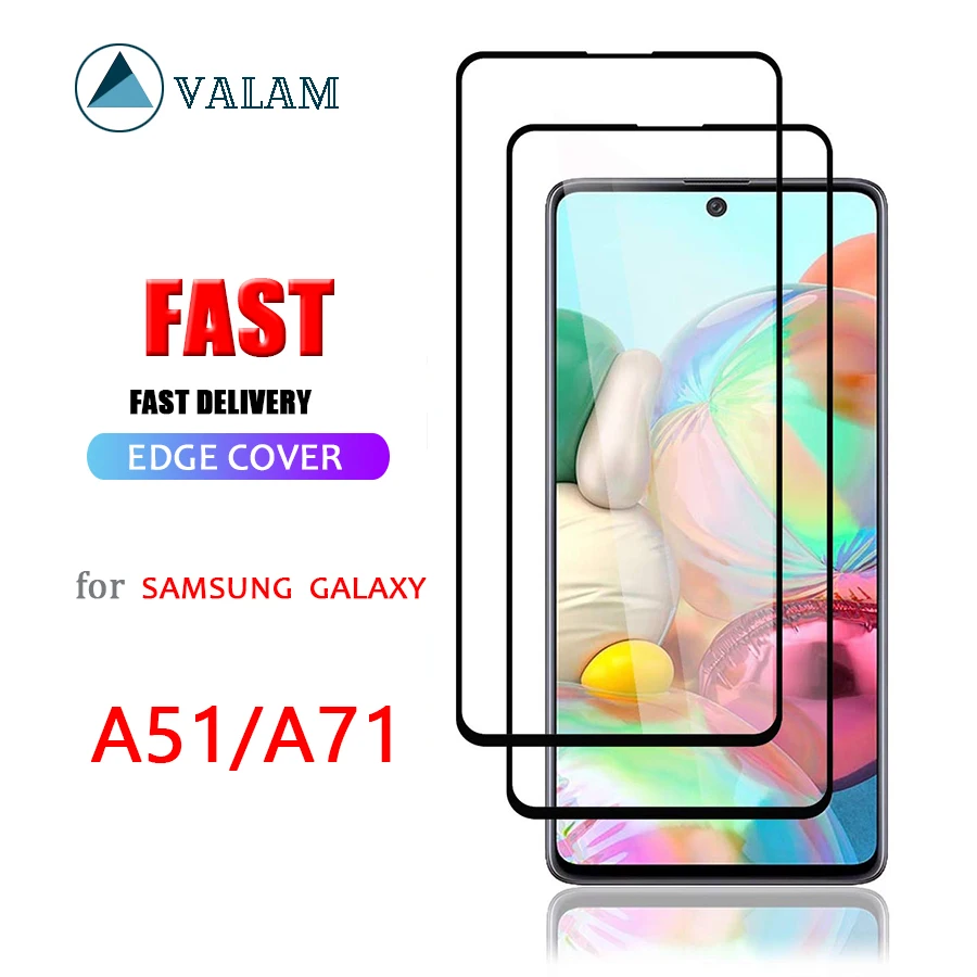 

VALAM 9D Tempered Glass For Smsung Galaxy A71 A51 Screen Protector Full Cover Protector Glass For Samsung a51 a71 glass