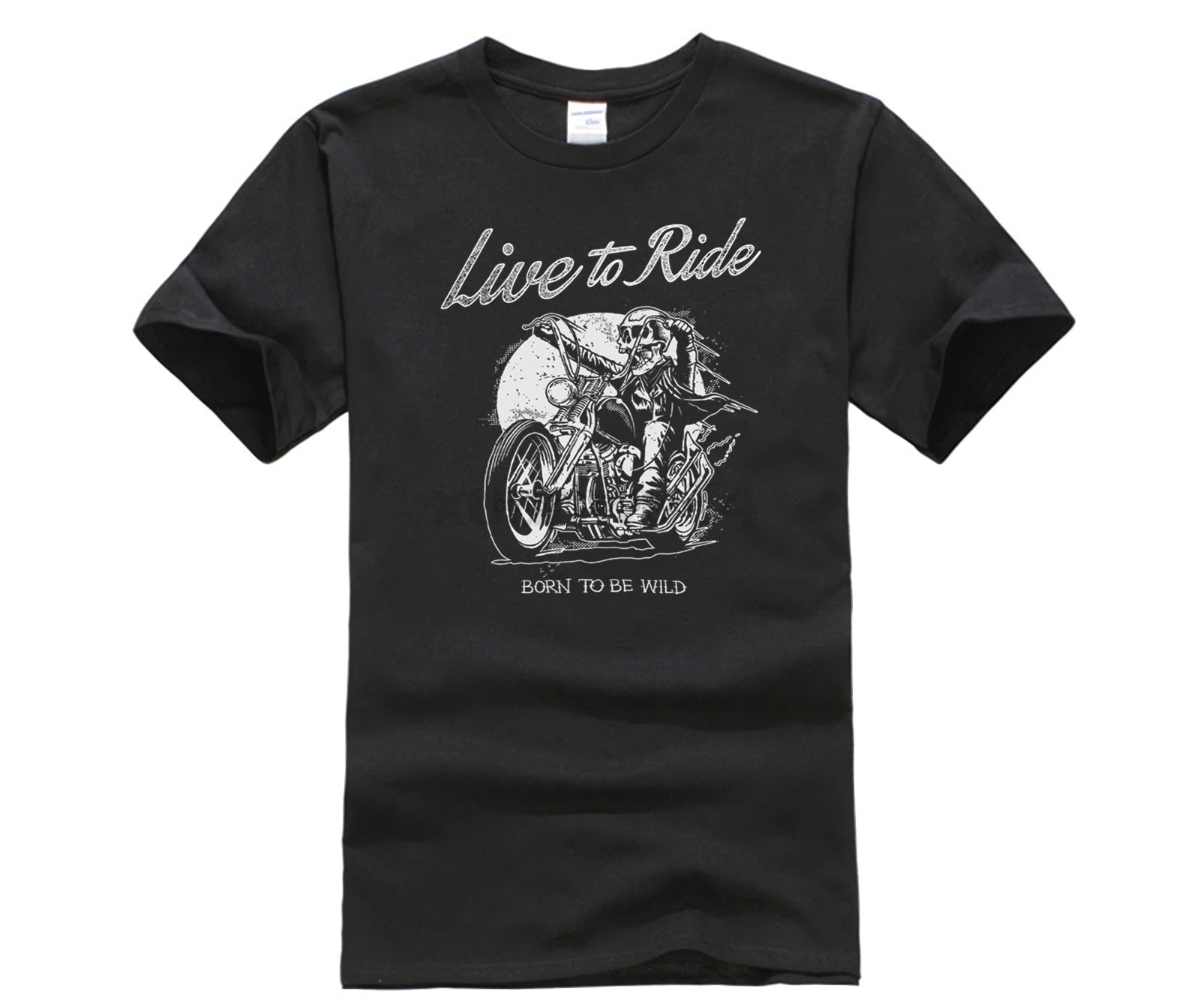 Брендовая футболка для мужчин модные футболки мужские Live ездить Born To Be Wild Байкер