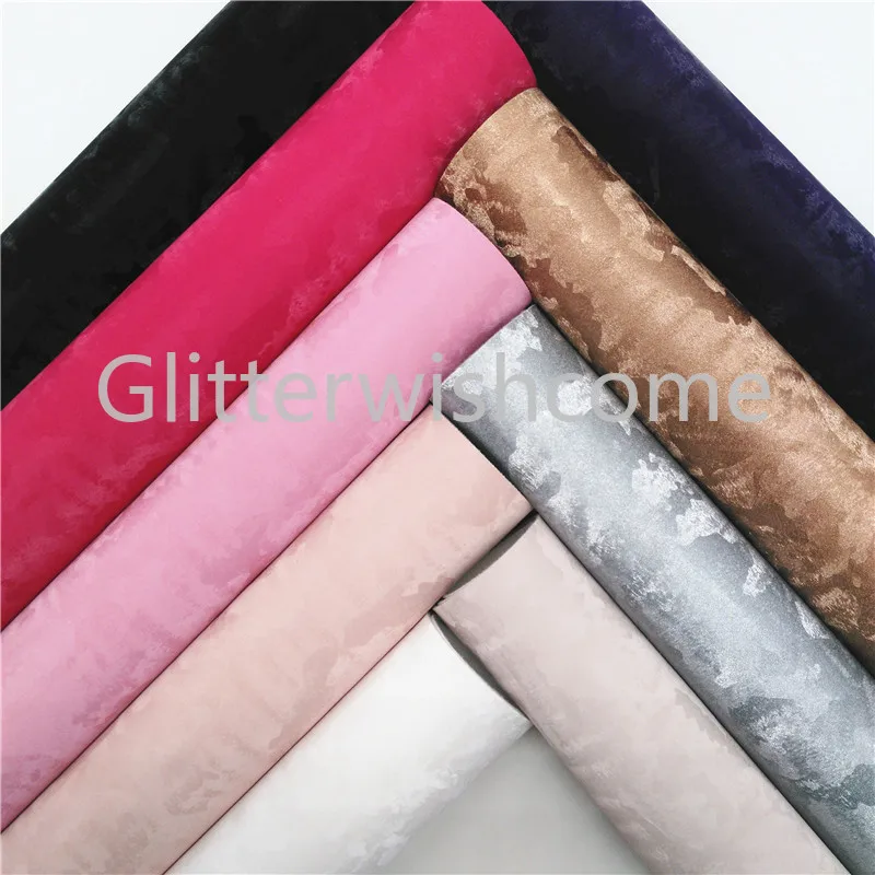 Glitterwishcome 21X29CM A4 Size Vinyl For Bows Metallic Camouflage Leather Fabric Faux Sheets for GM497B | Дом и сад
