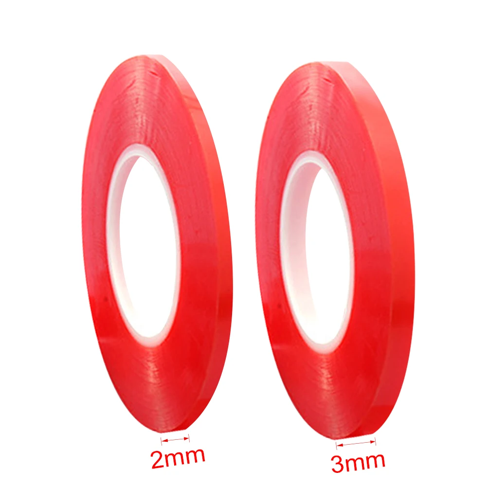 

2pcs 25m Double Sided Adhesive Tape High Temperature Resistance Transparent Tape For Mobile Phone Touch Screen Repair Glue