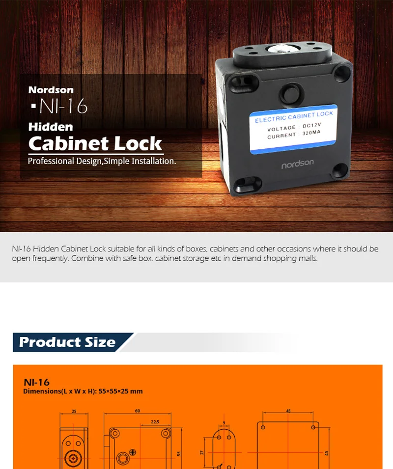 Nordson DC 12 V/24 V Электрический Засов Замок небольшого шкафа мини низкой температуры мебель замок для ящика замок с выходом сигнала