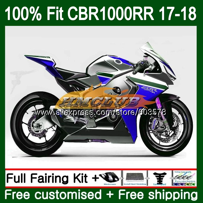 Впрыска+ бак для HONDA CBR1000 RR CBR 1000 RR 128CL. 15 синий серебристый CBR 1000RR CBR-1000RR CBR1000RR 17 18 обтекатели - Цвет: No. 1