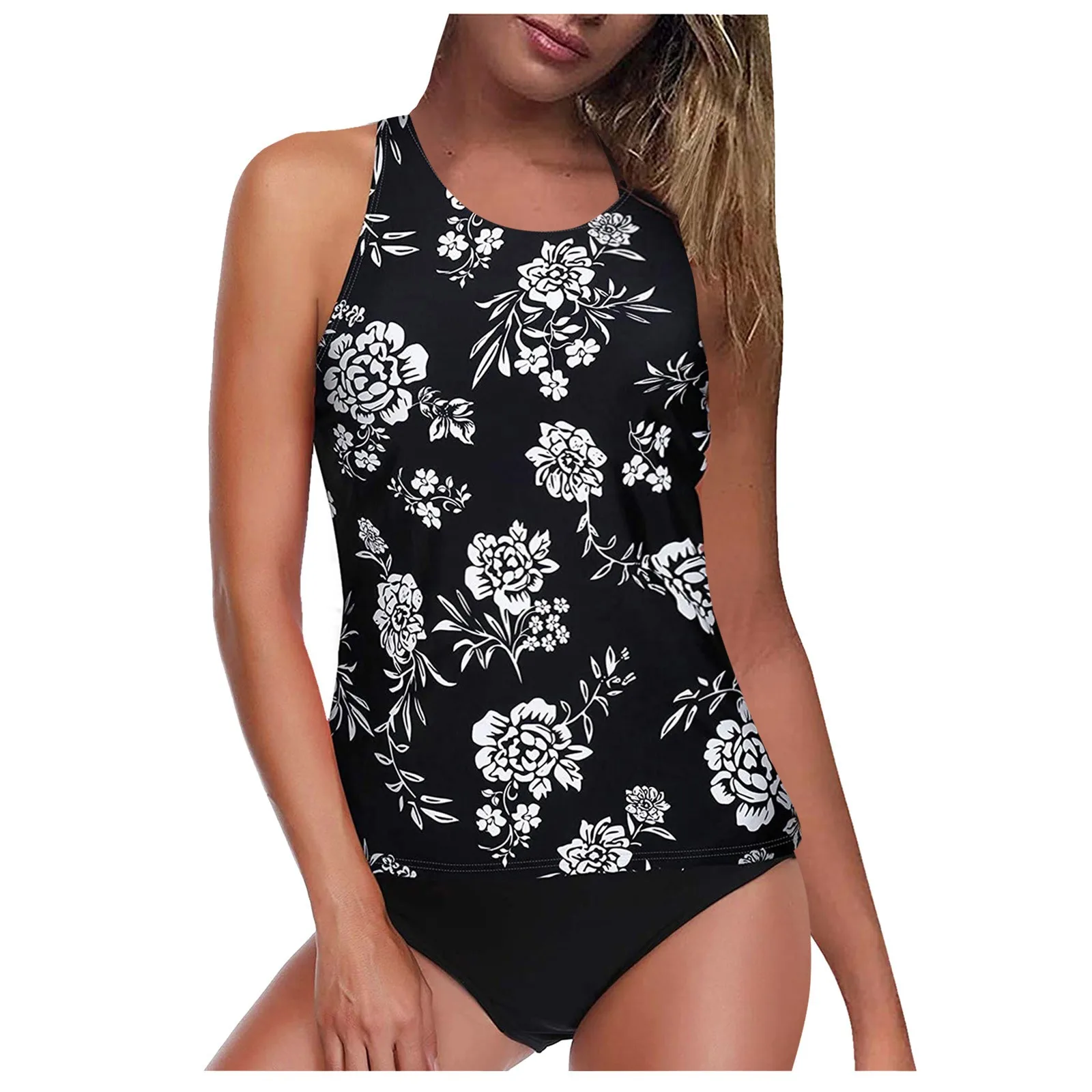 Plus Size Bikini Push Up For Ladies 2021 Summer Women's High Waist Neck Halter Tummy Control Two Piece Swimsuit New #BL3 |