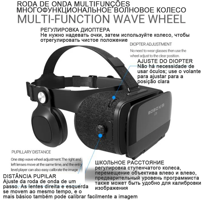 Bobovr Z5 Bobo VR видео Очки виртуальной реальности 3d шлем 3 D для iPhone Android телефона