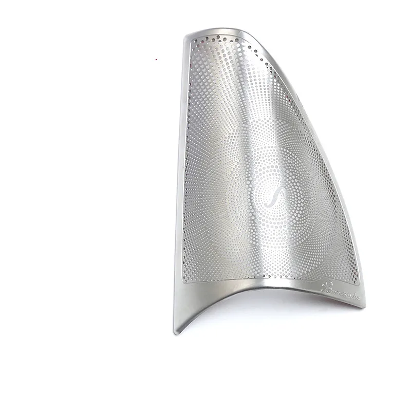Matte silver Передний оконный динамик громкий динамик Чехлы 3D наклейки отделка из нержавеющей стали для Mercedes Benz C Class W205 - Название цвета: Matte silver