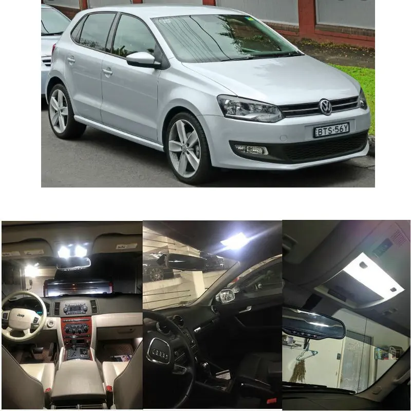 Set Completo Di Illuminazione Interna A Led Per Vw Phaeton Polo 4 9N 9 N3 Polo 5 6C Polo 5 6R Scirocco Iii Sharan I 7 M9 Sharan Ii 7N
