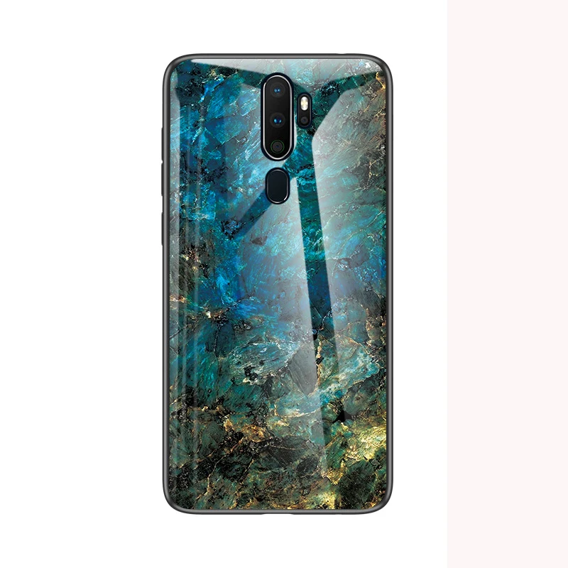 5 Для oppo A5 чехол градиентный мрамор твердый закаленное стекло резиновый чехол для oppo A9 oppo A11X чехол s coque funda - Цвет: 5