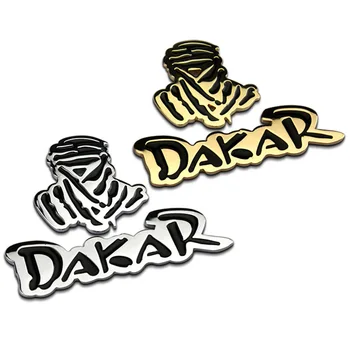 

Car 3D Metal Sticker Dakar Rally Logo Car Rear Trunk Emblem Badge Window Body Stickers For Jeep VW Polo R Off-road SUV