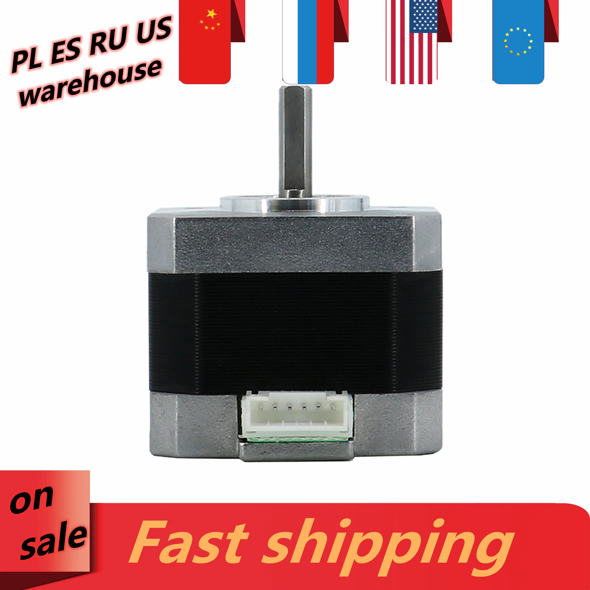 Moteur Pas à Pas NEMA 17 à Haute Efficacité De 42 Mm, Angle De Pas De 1,8° 1.33A Pour Imprimante