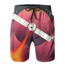 Aliexpress - Beach Breathable Quick Dry Humor Graphic Universe,Planets running Mars Express – Exploration Of Mars Drawstring Male Shorts
