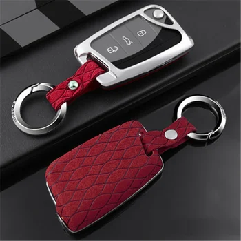 

Flip fur key case for car for VW Bora Jetta POLO Passat Skoda octevia A5 Fabia seat Leon Golf-7 Tiguan-L Gte car accessories new