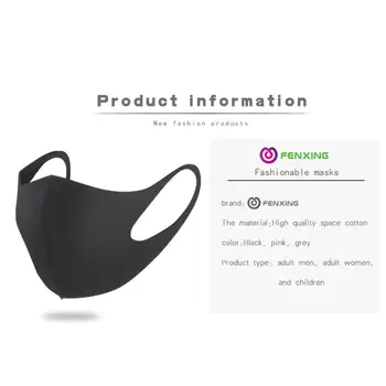 

Unisex Universal Pollution Mask Anti Air Dust And Smoke Mask With Earloop Washable Respirator Mask
