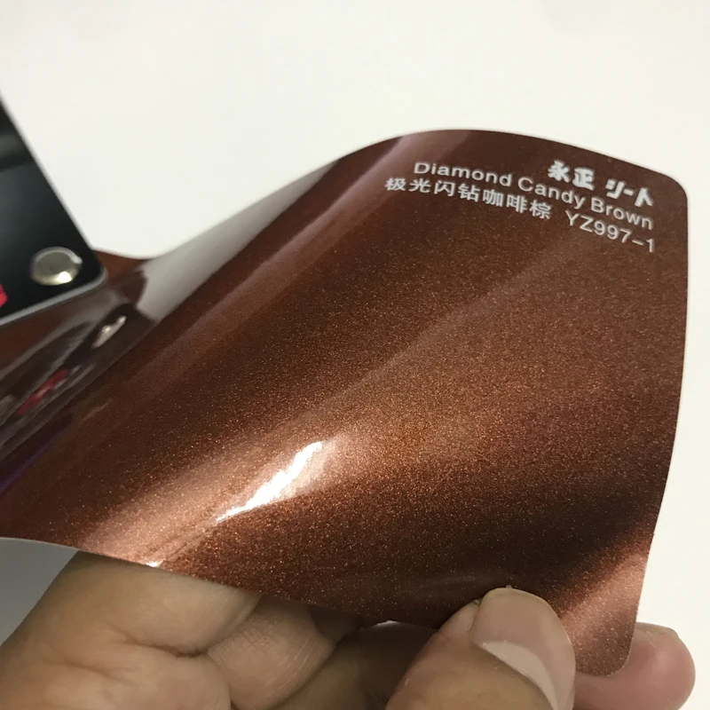 Brown Diamond Glitter Vinyl Wrap Sticker