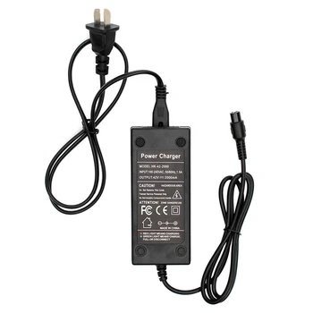 

Battery Charger 100-240V 50/60Hz Power Supply for Electric Scooter 8mm Plug 42V 2A with US Plug
