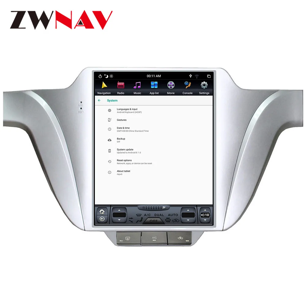Zwnav вертикальный автомобильный сенсорный экран в стиле Tesla Android 9,0 PX6 4 Гб+ 64 Гб Встроенный DSP CARPLAY для Volkswagen Lavida 2013- gps навигация