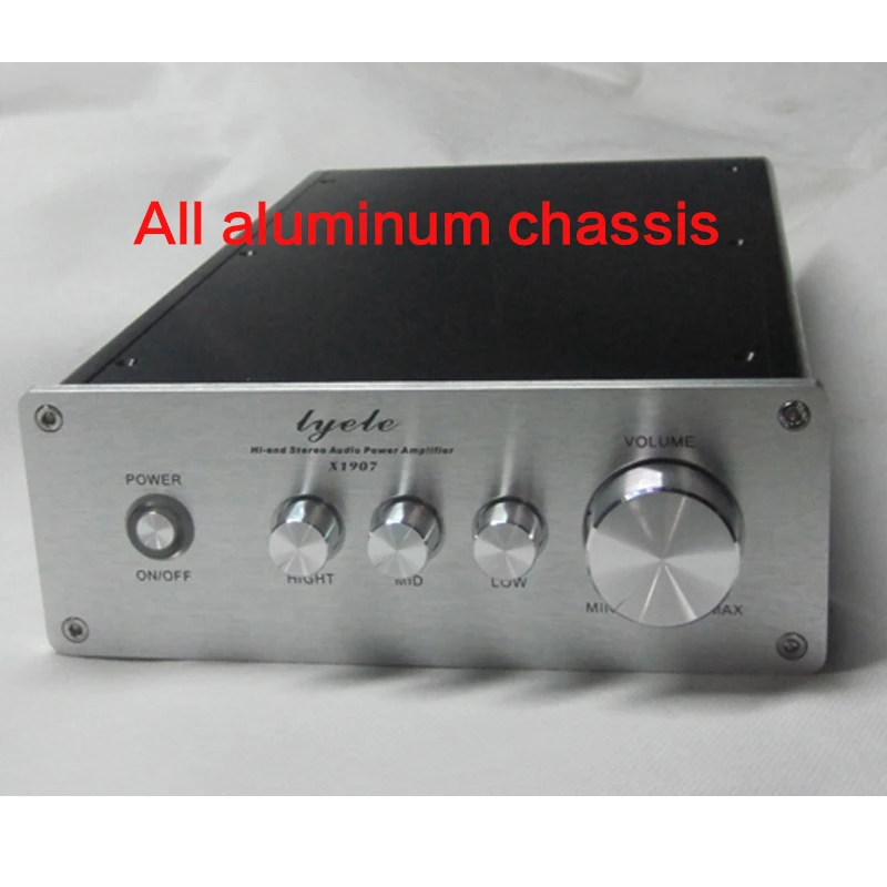 All Aluminum Alloy Power Amplifier Chassis X1907 Amplifier Shell Bile Box DIY Enclosure House 190*70*260 /310MM Deep