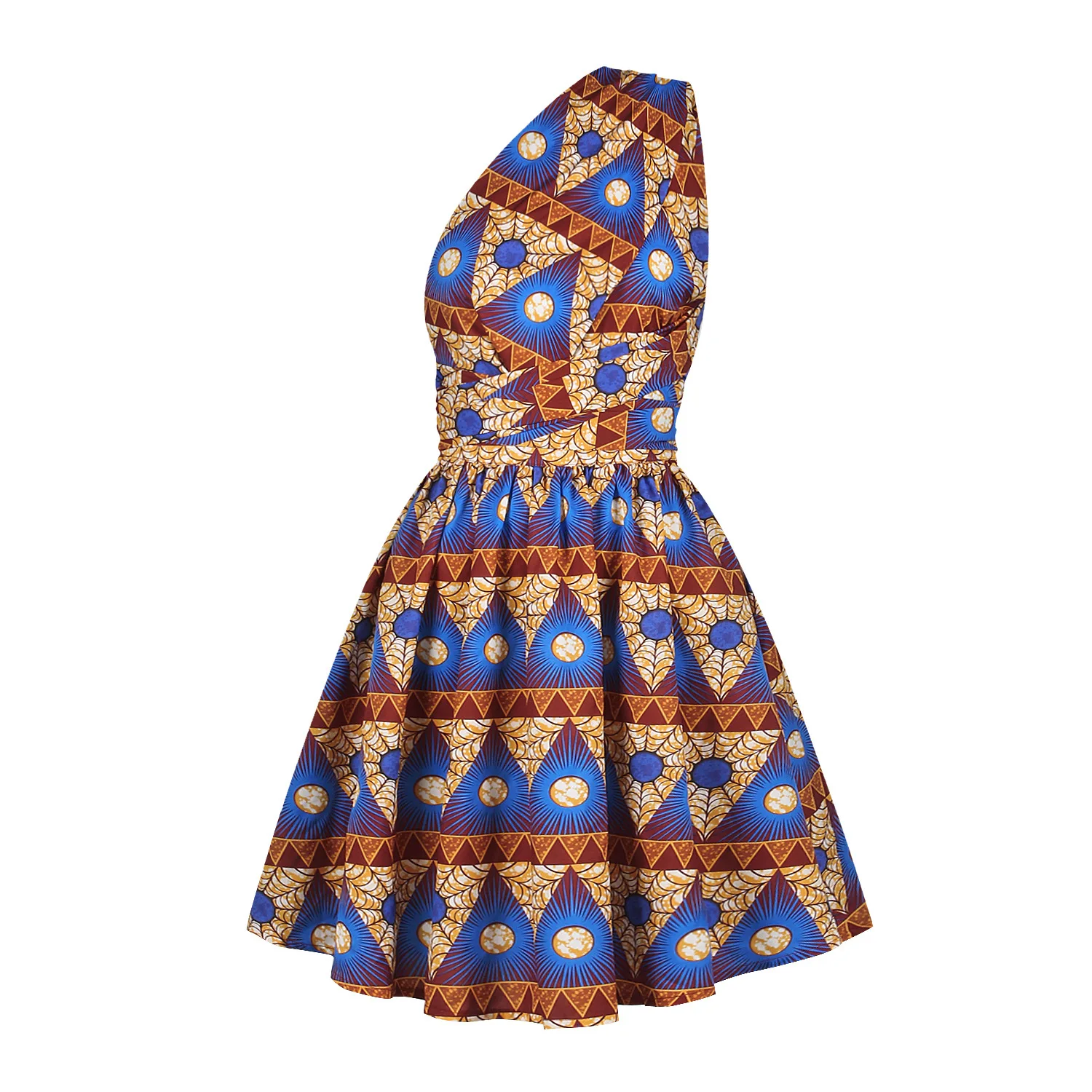 Robe africaine imprimé wax pour femme 68