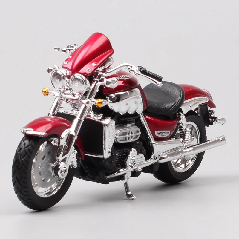 1/18 scale bburago Triumph Rocket 3 Trident cruiser motorcycle Diecasts & Toy Vehicles toy tour bike Roadster moto bike kids boy 1 24 scale classic moto guzzi v7 special 1970 motorcycle diecasts