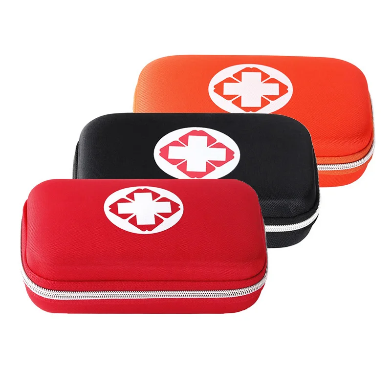 Mini BOLSA DE MEDICINA portátil, Kit de primeros auxilios, Kits de emergencia para exteriores, hogar, Camping, senderismo, bolsa de almacenamiento de medicina, vendaje adhesivo