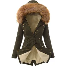 Парка, женский пуховик, искусственный мех, флис,, зимние куртки, женская одежда, толстая теплая зимняя куртка, XXL, черная парка с капюшоном, верхняя одежда