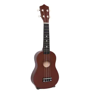 

Soprano Ukulele Hawaii Guitar Coffee 21'' 4 String Portable Acoustic Ukulele Music Beginner Children Gift Mini Guitar Instrument